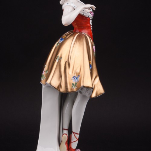 Фарфоровая статуэтка Танцующая девушка, Ernst Bohne Sohne, Германия, нач. 20 в.