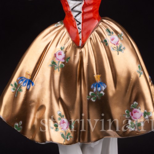 Фарфоровая статуэтка Танцующая девушка, Ernst Bohne Sohne, Германия, нач. 20 в.