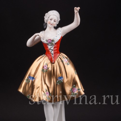 Фарфоровая статуэтка Танцующая девушка, Ernst Bohne Sohne, Германия, нач. 20 в.