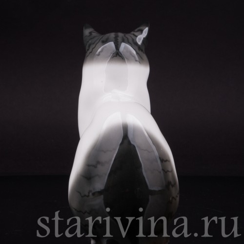 Статуэтка из фарфора Спящий кот, Pfeffer, Германия, 1934-42 гг.