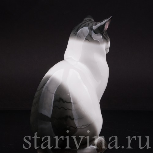 Статуэтка из фарфора Спящий кот, Pfeffer, Германия, 1934-42 гг.