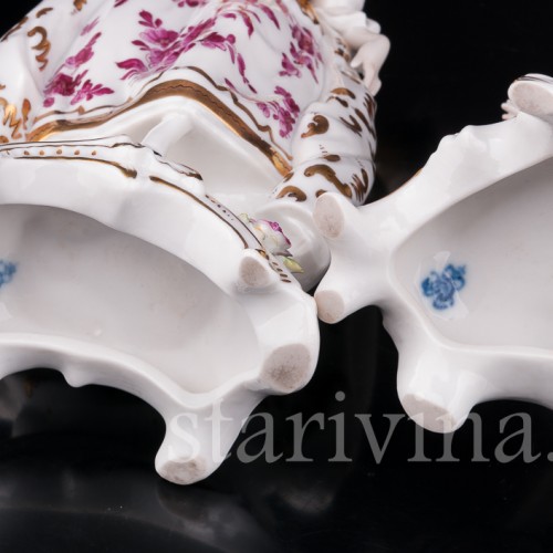 Статуэтки из фарфора Галантная пара, Volkstedt, Германия, до 1935 г.