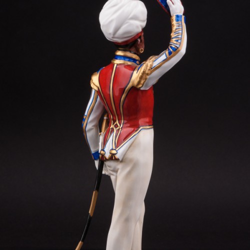 Фарфоровая статуэтка Тамбурмажор, 1830, Дрезден, Германия, вт. пол. 20 в.