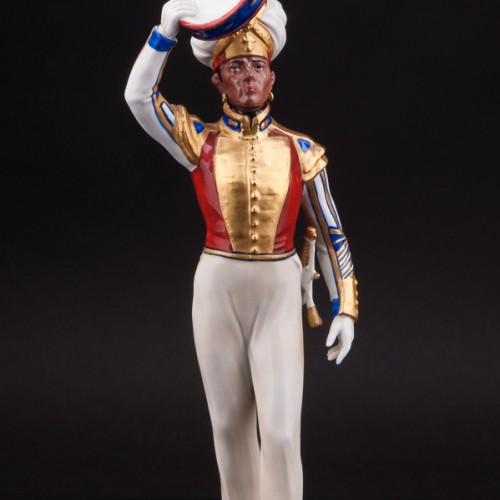 Фарфоровая статуэтка Тамбурмажор, 1830, Дрезден, Германия, вт. пол. 20 в.