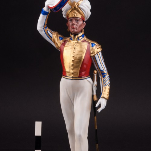 Фарфоровая статуэтка Тамбурмажор, 1830, Дрезден, Германия, вт. пол. 20 в.