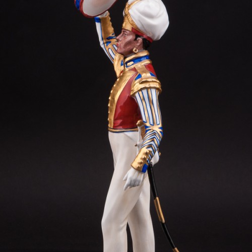 Фарфоровая статуэтка Тамбурмажор, 1830, Дрезден, Германия, вт. пол. 20 в.