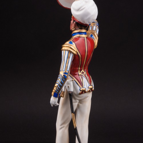 Фарфоровая статуэтка Тамбурмажор, 1830, Дрезден, Германия, вт. пол. 20 в.