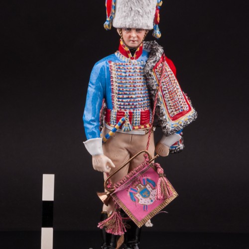 Статуэтка Трубач кирасир Императорской Гвардии, 1813 г., Sitzendorf, Германия, вт. пол. 20 в.