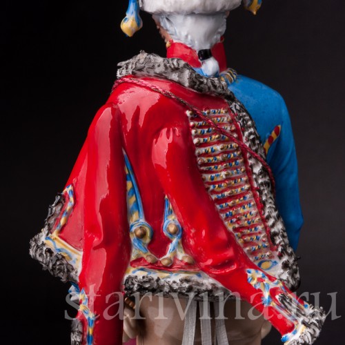 Статуэтка Трубач кирасир Императорской Гвардии, 1813 г., Sitzendorf, Германия, вт. пол. 20 в.