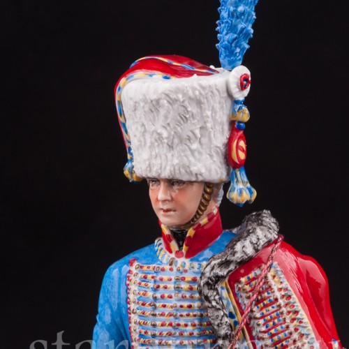 Статуэтка Трубач кирасир Императорской Гвардии, 1813 г., Sitzendorf, Германия, вт. пол. 20 в.