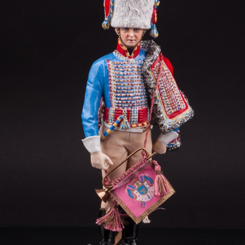 Статуэтка Трубач кирасир Императорской Гвардии, 1813 г., Sitzendorf, Германия, вт. пол. 20 в.