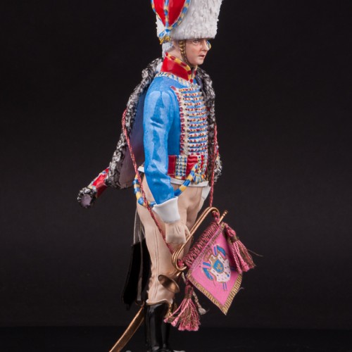 Статуэтка Трубач кирасир Императорской Гвардии, 1813 г., Sitzendorf, Германия, вт. пол. 20 в.