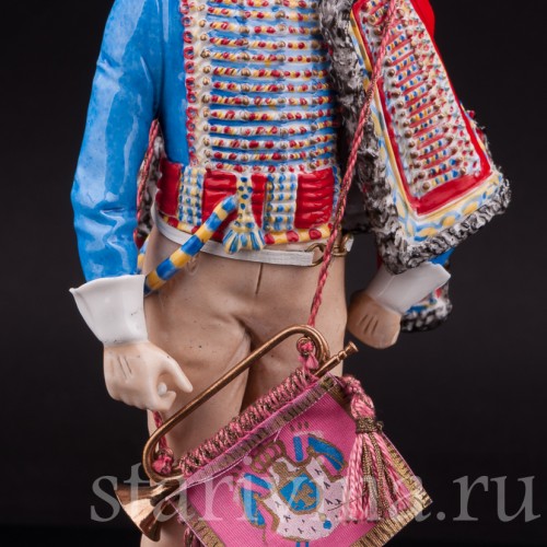 Статуэтка Трубач кирасир Императорской Гвардии, 1813 г., Sitzendorf, Германия, вт. пол. 20 в.