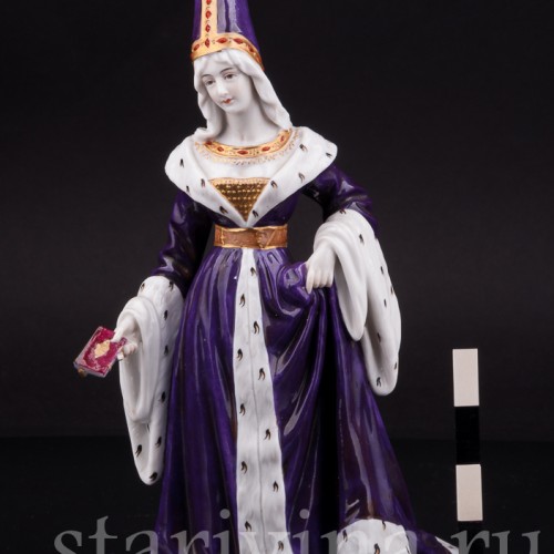 Фарфоровая статуэтка Дама в готическом платье Dressel, Kister & Co, Германия, нач. 20 в.