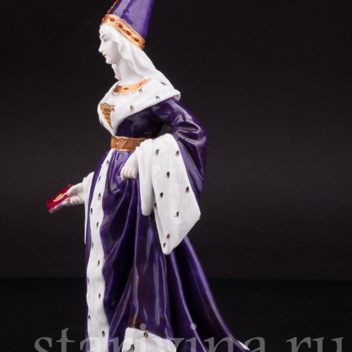 Фарфоровая статуэтка Дама в готическом платье Dressel, Kister & Co, Германия, нач. 20 в.