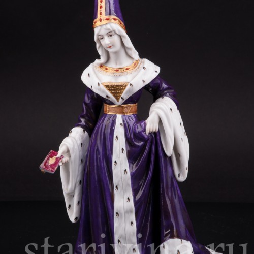 Фарфоровая статуэтка Дама в готическом платье Dressel, Kister & Co, Германия, нач. 20 в.