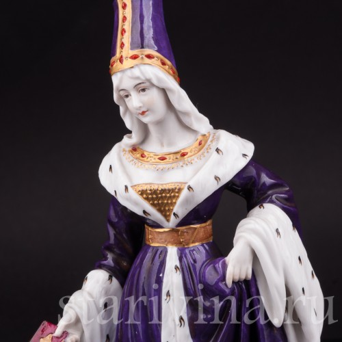 Фарфоровая статуэтка Дама в готическом платье Dressel, Kister & Co, Германия, нач. 20 в.