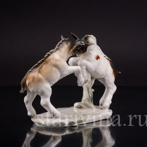 Статуэтка из фарфора Играющие козлята, Karl Ens, Германия, нач. 20 в.