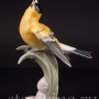 Статуэтка птицы из фарфора Поющая иволга, Hutschenreuther, Германия, 1950-60 гг.