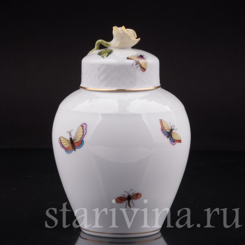 Фарфоровая Ваза Две птицы, Herend, Венгрия, 1960-86 гг.