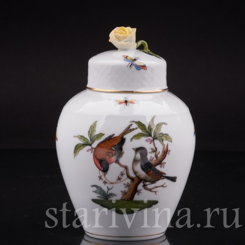 Фарфоровая Ваза Две птицы, Herend, Венгрия, 1960-86 гг.