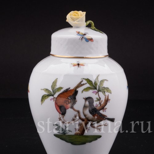 Фарфоровая Ваза Две птицы, Herend, Венгрия, 1960-86 гг.
