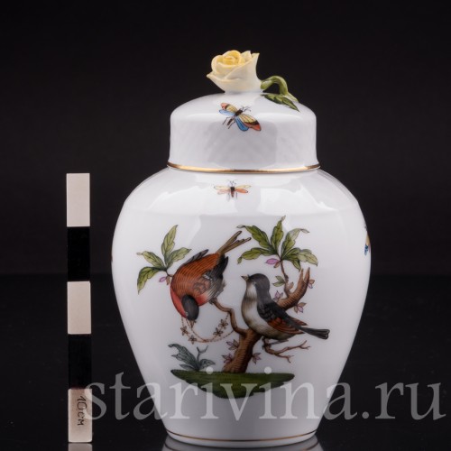 Фарфоровая Ваза Две птицы, Herend, Венгрия, 1960-86 гг.