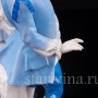 Уцененные фарфоровые Пара в голубых костюмах, Sitzendorf, Германия, 19 в.