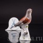 Фигурка птицы из фарфора Коноплянка, Meissen, Германия.