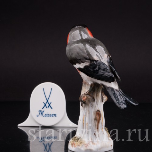 Фигурка птицы из фарфора Снегирь, Meissen, Германия, сер. 19- нач. 20 вв.