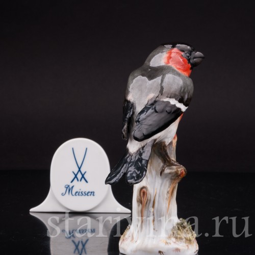 Фигурка птицы из фарфора Снегирь, Meissen, Германия, сер. 19- нач. 20 вв.