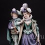 Фарфоровые статуэтки Галантная пара эпохи возрождения, Volkstedt, Германия, 19 в.