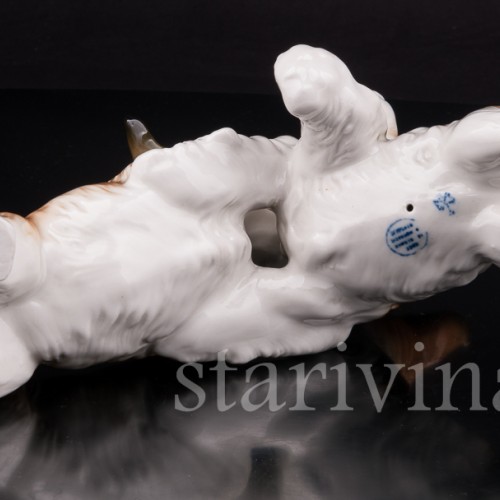 Фарфоровая статуэтка собак Играющие терьеры, Karl Ens, Германия, сер. 20 в.