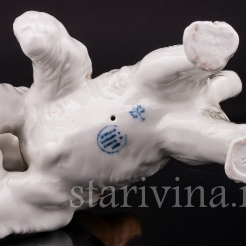 Фарфоровая статуэтка собак Играющие терьеры, Karl Ens, Германия, сер. 20 в.