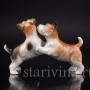 Фарфоровая статуэтка собак Играющие терьеры, Karl Ens, Германия, сер. 20 в.