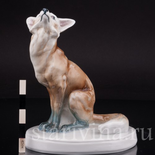 Фарфоровая статуэтка Лис, Bloch & Co, Чехословакия, 1920-е гг.
