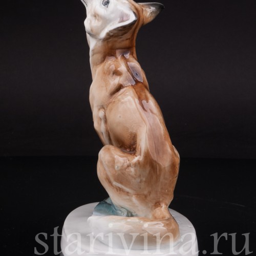 Фарфоровая статуэтка Лис, Bloch & Co, Чехословакия, 1920-е гг.