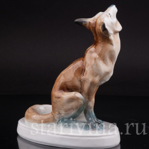 Фарфоровая статуэтка Лис, Bloch & Co, Чехословакия, 1920-е гг.