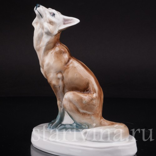 Фарфоровая статуэтка Лис, Bloch & Co, Чехословакия, 1920-е гг.