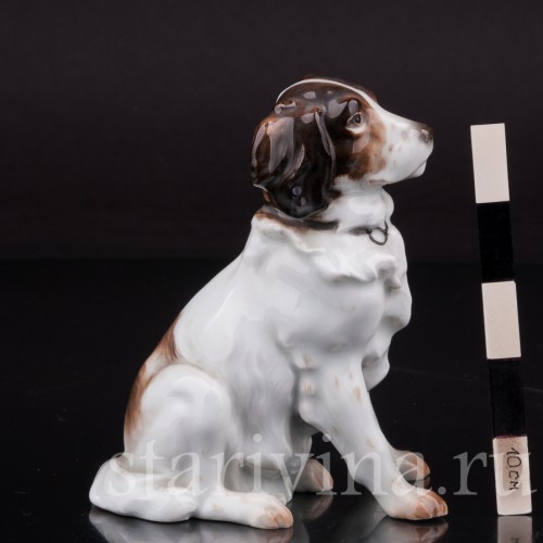 Фарфоровая статуэтка собаки Сидящий пес, Karl Ens, Германия, 1920-30 гг.
