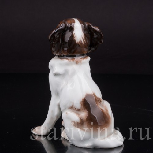 Фарфоровая статуэтка собаки Сидящий пес, Karl Ens, Германия, 1920-30 гг.