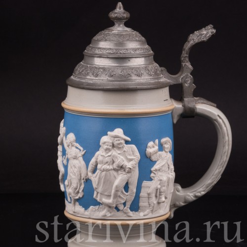 Пивная кружка Сельский праздник, 1/2 л, Villeroy & Boch, Германия, 1892 г.