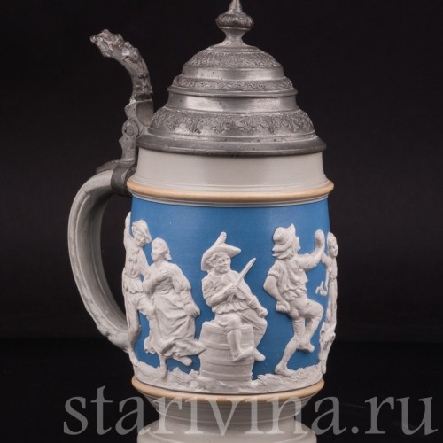 Пивная кружка Сельский праздник, 1/2 л, Villeroy & Boch, Германия, 1892 г.