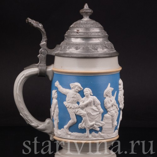 Пивная кружка Сельский праздник, 1/2 л, Villeroy & Boch, Германия, 1892 г.