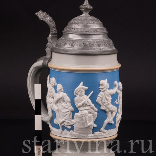 Пивная кружка Сельский праздник, 1/2 л, Villeroy & Boch, Германия, 1892 г.