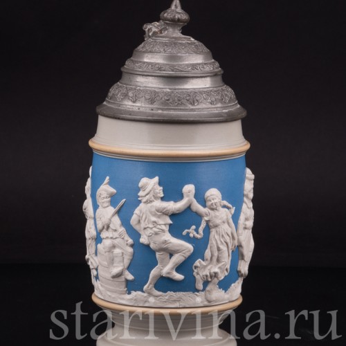 Пивная кружка Сельский праздник, 1/2 л, Villeroy & Boch, Германия, 1892 г.