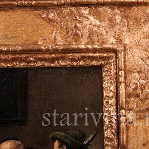 Жанровая картина Мужчины в трактире, , вт. пол. 19 в.