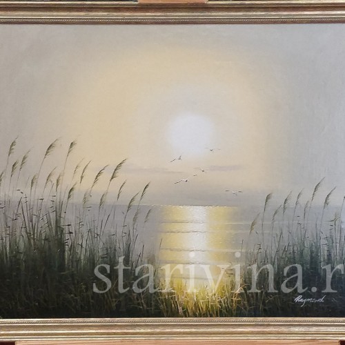 Пейзаж Закат над озером, , вт. пол. 20 в,