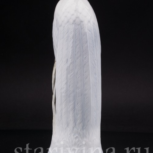 Фарфоровая статуэтка птицы Цапля Royal Copenhagen, Дания, 1980е гг.