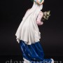 Фарфоровая статуэтка девушки Дама с букетом роз, Dressel, Kister & Cie, Германия, нач. 20 века.